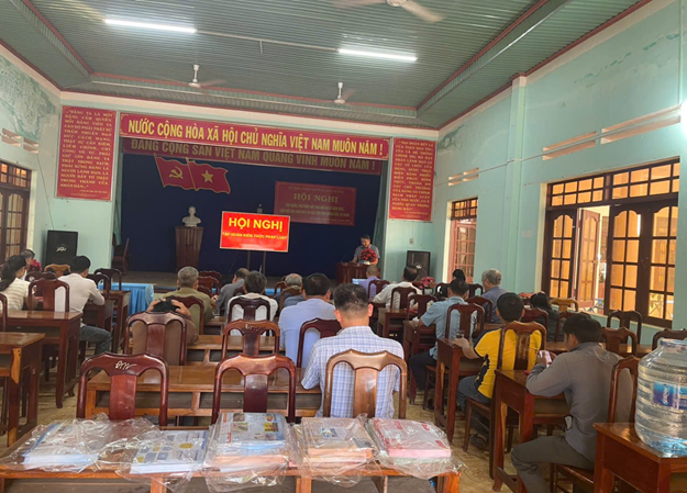 Hội nghị tập huấn, phổ biến Luật Hòa giải cơ sở năm 2022, Luật Đất đai năm 2024 và các văn bản hướng dẫn thi hành