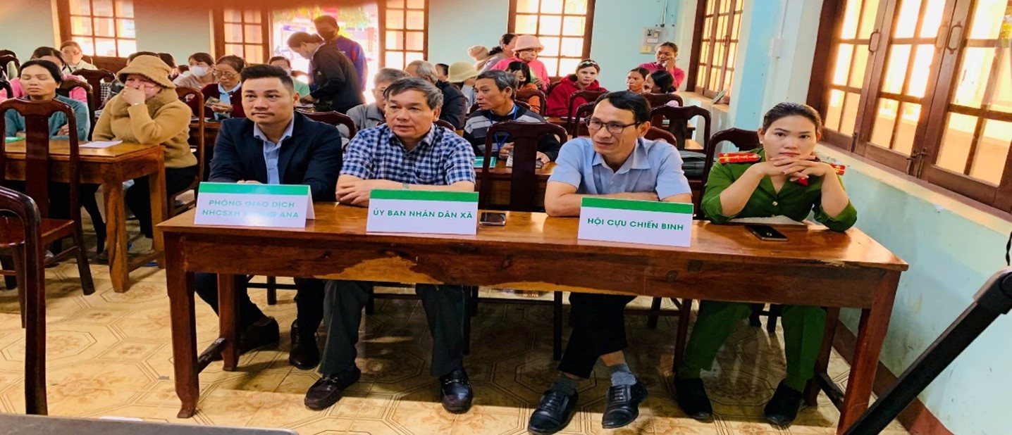 Giao ban đầu năm 2026 giữa NHCSXH Krông Ana với các Hội đoàn thể quản lý ủy thác trên địa bàn xã Dur Kmă