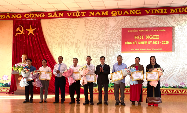 HĐND xã Dur Kmăl tổ chức Hội nghị tổng kết hoạt động nhiệm kỳ 2021 -2026